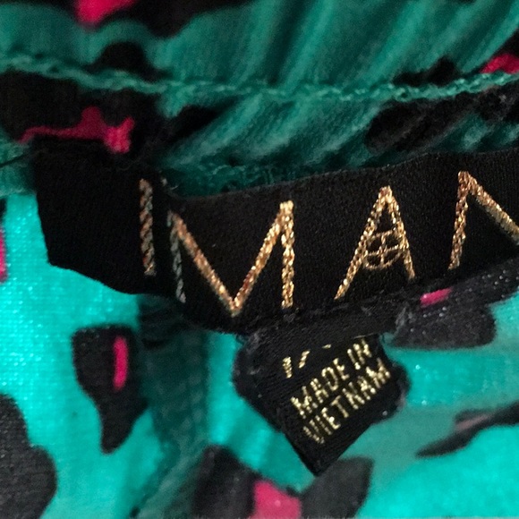 EUC,IMAN PALAZZO PANTS 1XP,TOP RUCHED COLLAR ELASTIC BOTTOM 1X, Set - Picture 6 of 6